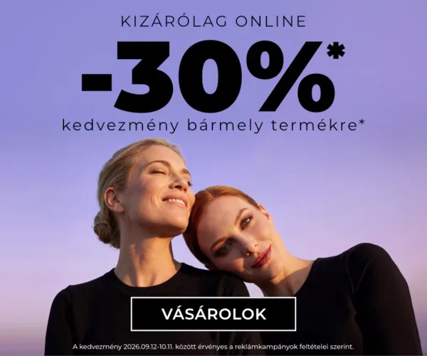 30% kedvezmény minden termékre