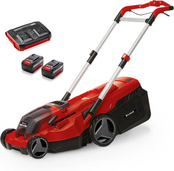 Einhell Professional RASARRO 36/38 Kit akkumulátoros fűnyíró (36V, 38cm, 2x 4,0 Ah akku)