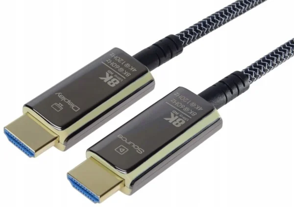 PremiumCord Prémiumkábel ultra nagy sebességű Hdmi 2.1 optikai kábel 8K 60Hz, 10m (kphdm21t10)