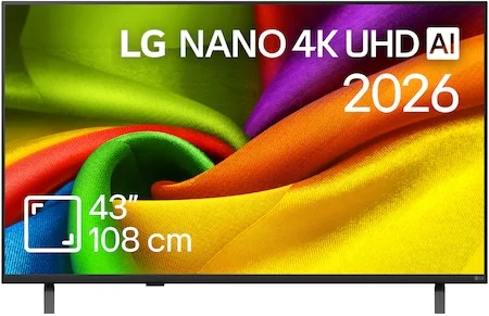 LG LED 43NU850B3LA Televízió, 108 cm, Smart, 4K Ultra HD, G energiaosztály (2026-os modell)