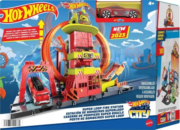 Mattel Hot Wheels City - Super Loop tűzoltóállomás (HKX41)