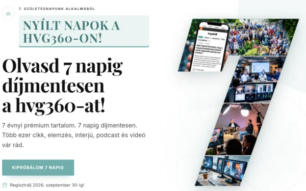Olvasd 7 napig díjmentesen a hvg360-at!