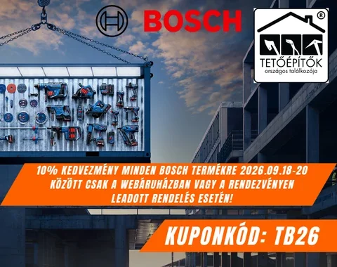 10% kedvezmény minden Bosch termékre
