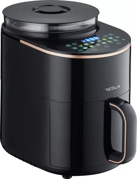 Tesla AF450BCS air fryer, olaj nélküli sütő, GŐZ funkcióval, 4.5 liter