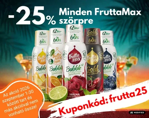 25% kedvezmény minden FruttaMax szörpre