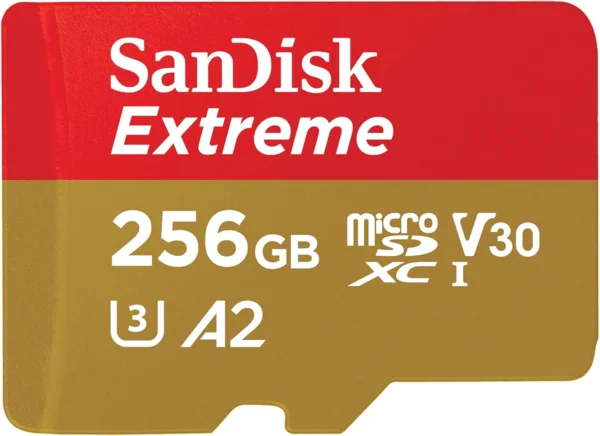 SanDisk Extreme 256GB microSDXC memóriakártya adapterrel