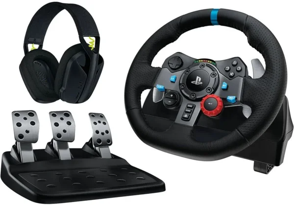 LOGITECH G29 Driving Force Racing Wheel + G435 headset fekete (991-000539)