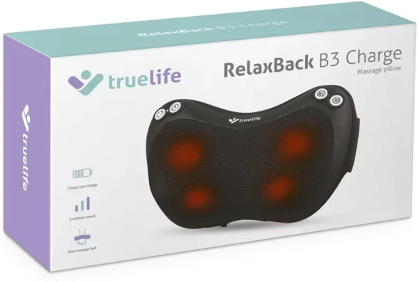 TrueLife RelaxBack B3 Charge masszázs párna (AlzaPlus+)