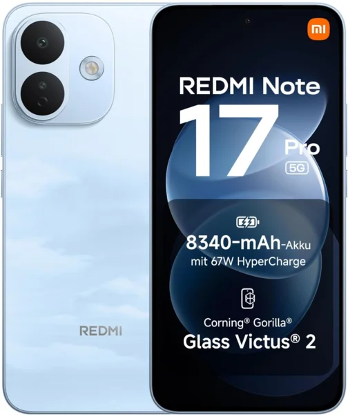 Xiaomi Redmi Note 17 Pro 5G okostelefon, 8/512GB, Sky Blue