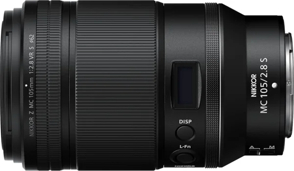 Nikon Z MC 105mm f/2.8 VR S makro objektív, fekete