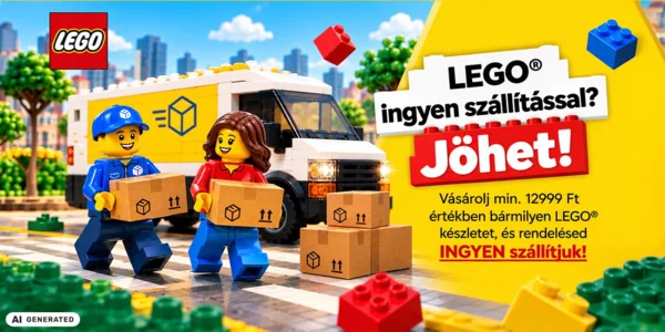 12 999 Ft felett ingyen szállítják a LEGOt