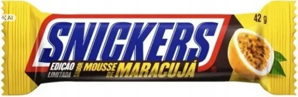 Snickers Maracuja Mousse ízű csokoládé szelet 42g (közeli lejárat)