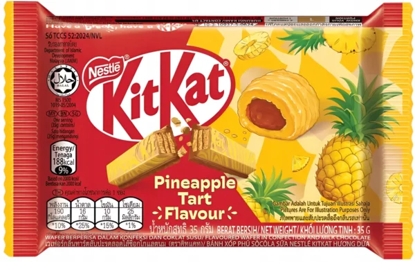 KitKat Pineapple Tart Flavour - 35gr - Malajzia - Limitált Kiadás (közeli lejárat)