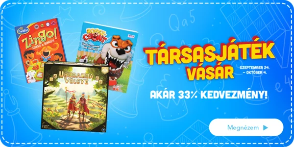 Társasjáték vásár (akár 33% kedvezmény)