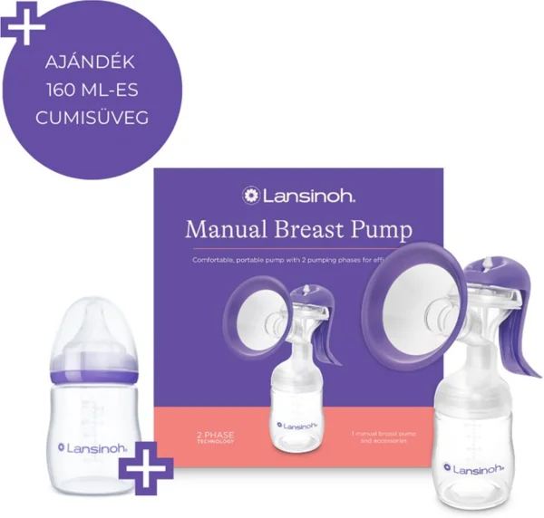 Lansinoh 50555-1 + 160 ml Bottle kézi mellszívó