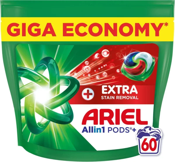 ARIEL Extra Clean, 60 db mosókapszula 2 csomagtól (AlzaPlus+)