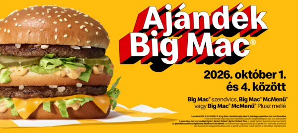 1+1 Big Mac akció a McDonald’s-nál