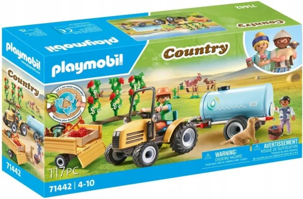 Playmobil Traktor utánfutóval és víztartállyal (71442)