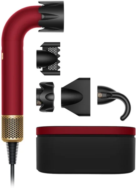 Dyson Supersonic r™ Straight+Wavy hajszárító (Red Velvet/Gold)