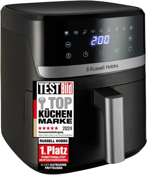Russell Hobbs Satisfry XL 5,5 l forrólevegős sütő, fekete