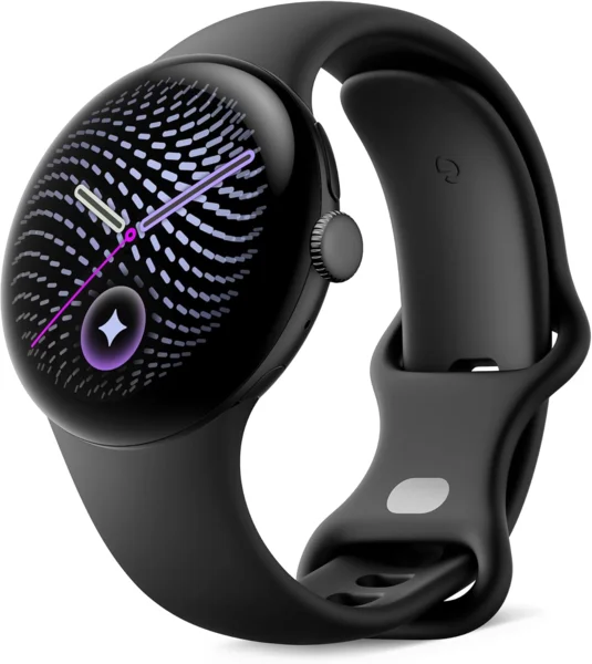 Google Pixel Watch 5 okosóra, Fekete/Obszidián, Wi-Fi