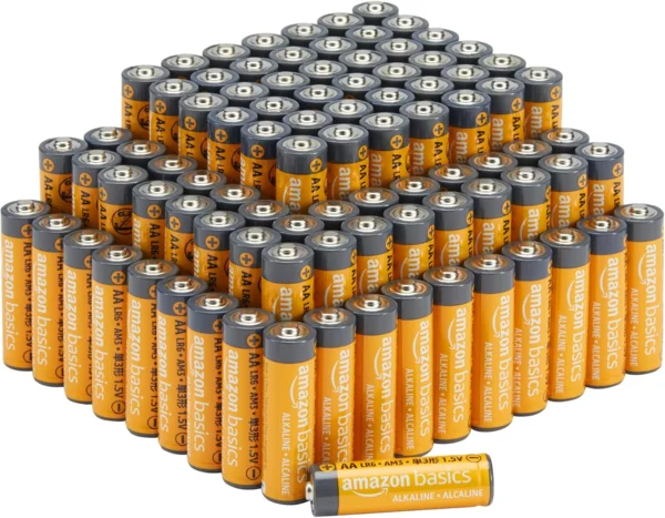 Amazon Basics AA alkáli elem, 1,5V, 100 db