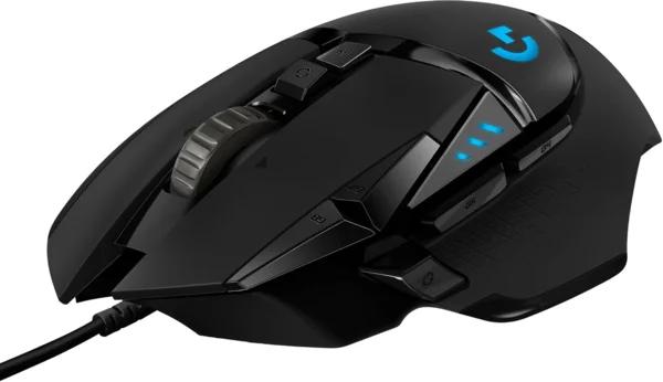 Logitech G502 HERO vezetékes gamer egér, fekete