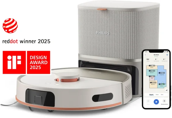 Philips HomeRun 5000 Series robotporszívó Robotporszívó felmosó funkcióval XU5100/20