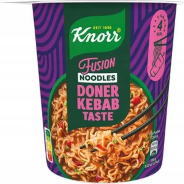 Knorr Fusion Noodles – Doner Kebab ízű szószos tészta 80 g