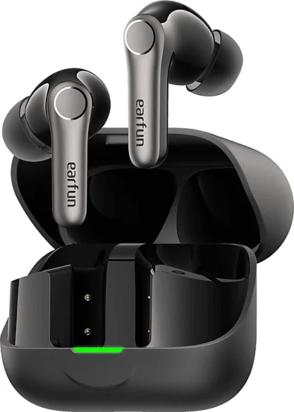 EARFUN Air Pro 4+ AI fordítós TWS vezeték nélküli fülhallgató mikrofonnal, adaptív zajszűréssel, fekete (TW700B)