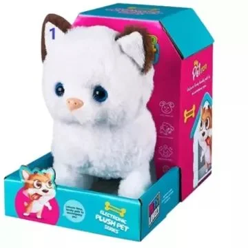 Manyuk Toys Interaktív plüsscica, 18 cm (MC-1096)