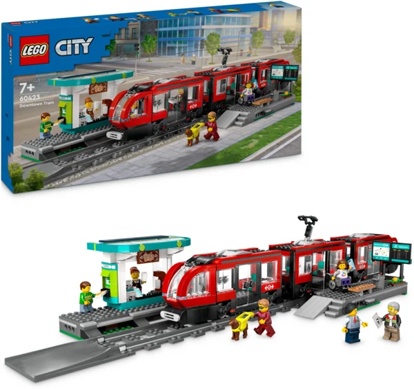 LEGO City 60423 Belvárosi villamos és megálló