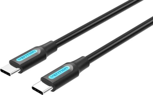 Vention Type-C (USB-C) 2.0 Male to USB-C Male Cable 2m Black PVC Type adatkábel