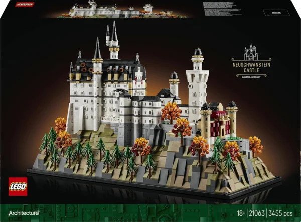 LEGO Architecture Neuschwanstein kastély 21063 építőkészlet, 3455 darabos