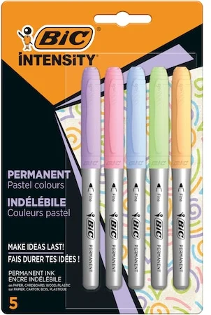 5 db-os tartós színű BIC marker készlet