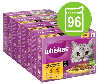 Whiskas tasakos 96 x 85 g, Halválogatás aszpikban