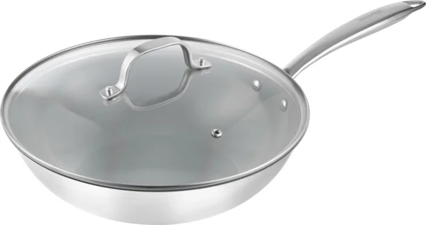 Siguro Wok Pure Delight, 28 cm átmérő, fedővel, ILAG® ceramic wok serpenyő (AlzaPlus+)