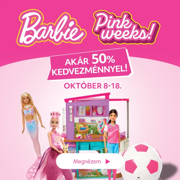 Barbie Pink Weeks (akár 50% kedvezmény)