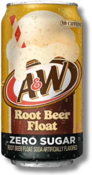 Kiárusítás A&W Root Beer Float ZERO SUGAR vaníliás-fűszeres üdítőital 0 kcal