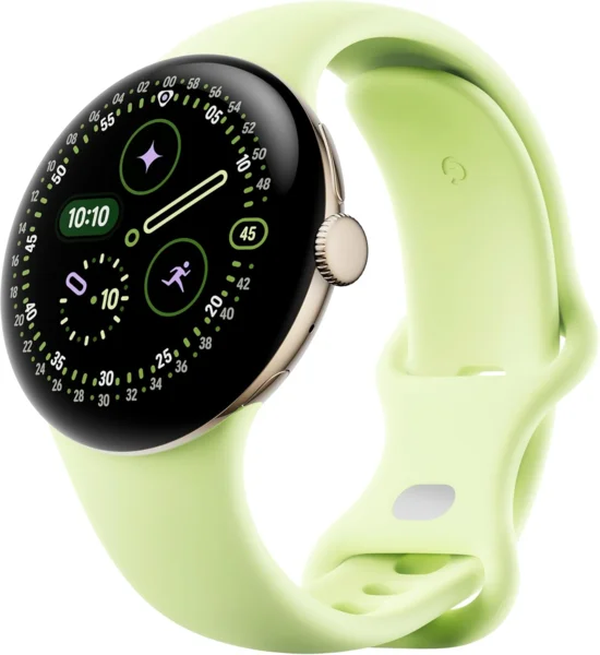 Google Pixel Watch 4 41mm okosóra Champagne Gold Lemongrass