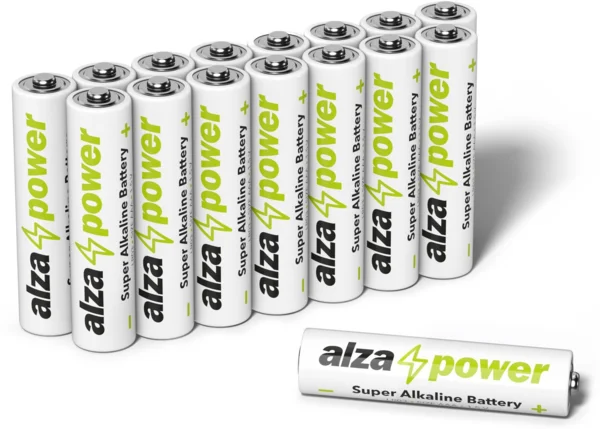 (AAA) 16 darabos AlzaPower Super Alkaline AAA eldobható elem, LR03 (AlzaPlus+)