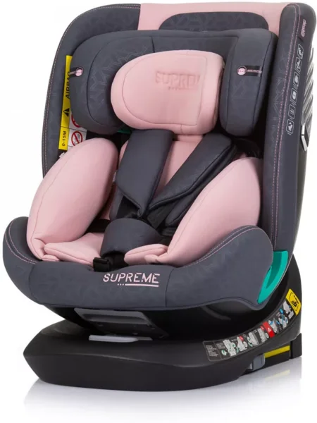 Chipolino Supreme autósülés Isofix 40-150cm - Flamingo
