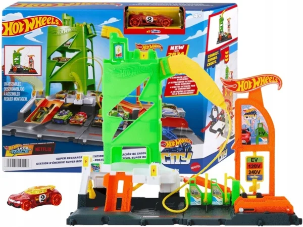Mattel Hot Wheels - City Szuper töltőállomás (HTN79)