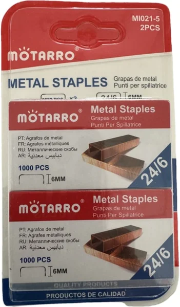 2 darabos tűzőgép kapocs szett
