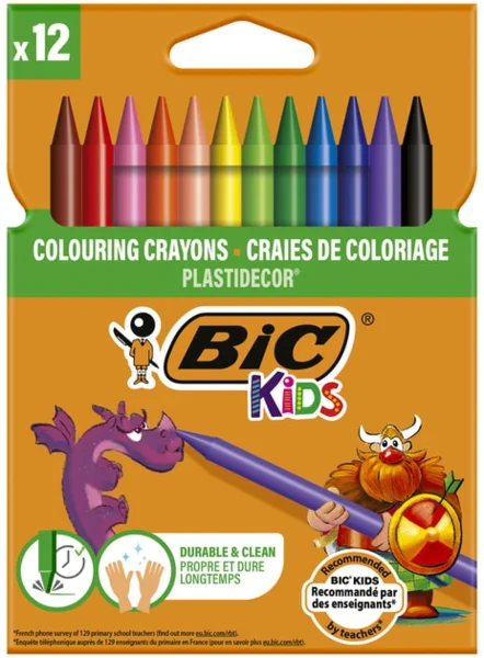 12 darabos BIC Zsírkréta Conte Plastidecor (Kifli.hu)