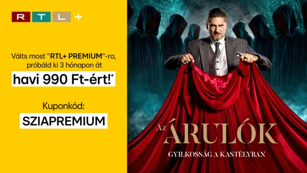 Próbáld ki most 3 hónapig 990 Ft/hó összegért az RTL+ Premium Reklámokkal előfizetést