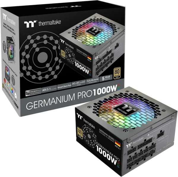 Thermaltake Toughpower GF Pro 1000W Tápegység (80 Plus Gold, ATX 3.1, RGB, Moduláris)