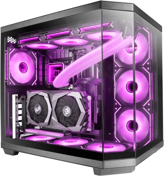 Mars Gaming MC-3TCORE ATX gaming számítógépház, fekete