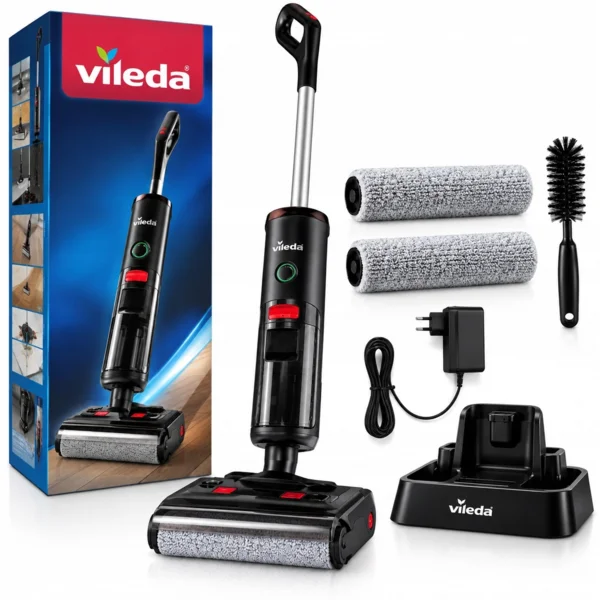 Vileda Pureclean S5 Plus Vileda Függőleges Felmosó Porszívó 3AZ1BEN Vezeték Nélküli Felmosó (514)