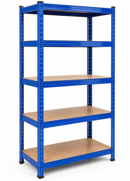 MEGA HIT: Salgó polc 180x90x40 cm lakkozott 5-polc, teherbírás 875 kg - KÉK China Blue Mercedes G